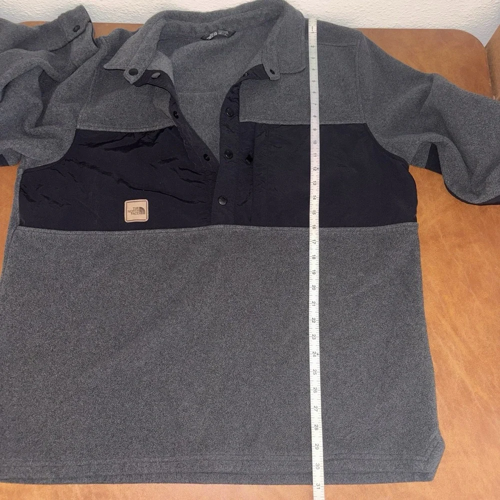 The North Face Davenport Pullover Jacket Asphalt Grey Heather & Black Size: XXL